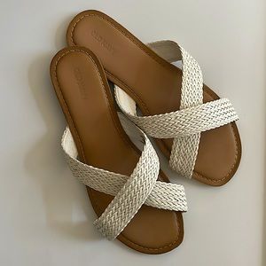White boho sandals. New and in great condition!